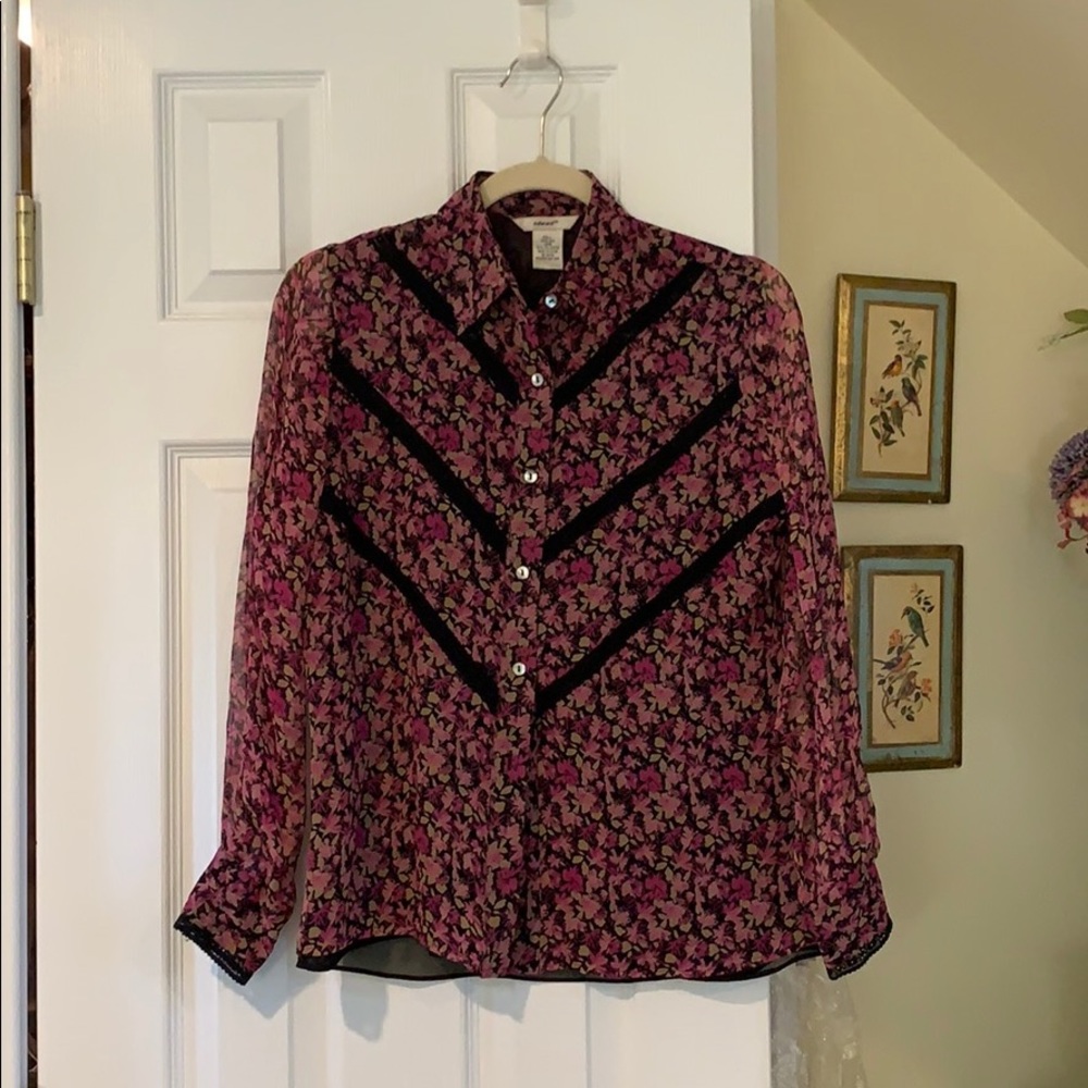 100% silk lined blouse